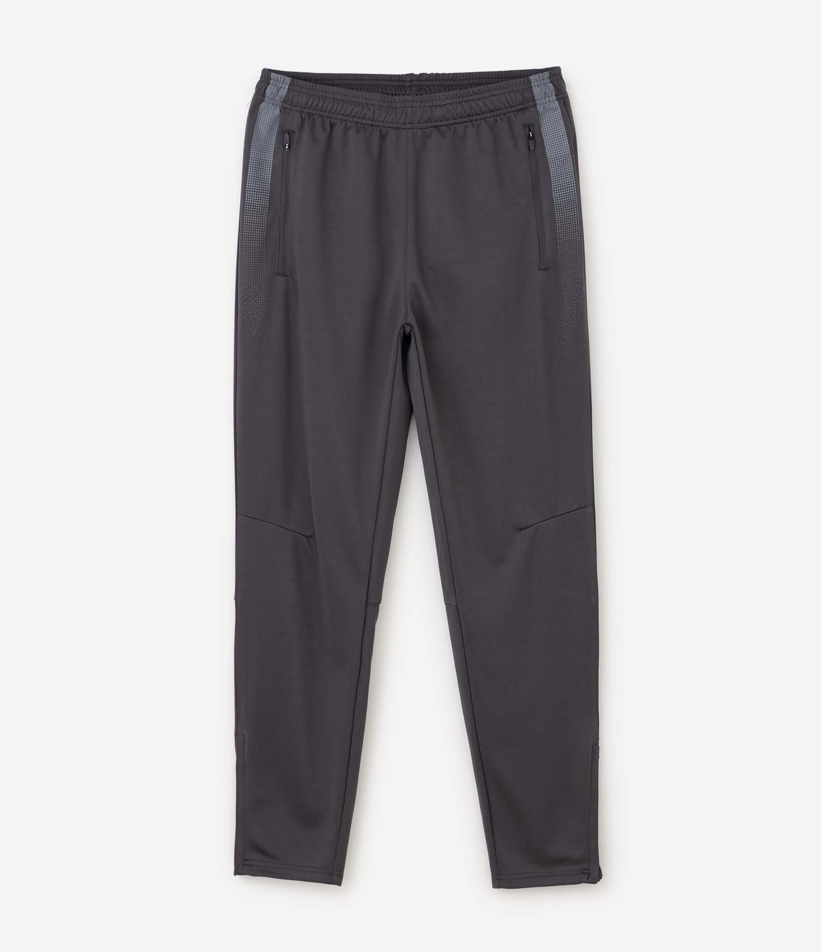 Calça Esportiva com Faixa Laterais e Zíper na Barra Cinza 4
