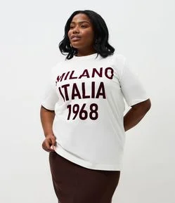 Camiseta Alongada Milano Italia 1968 Curve & Plus Size