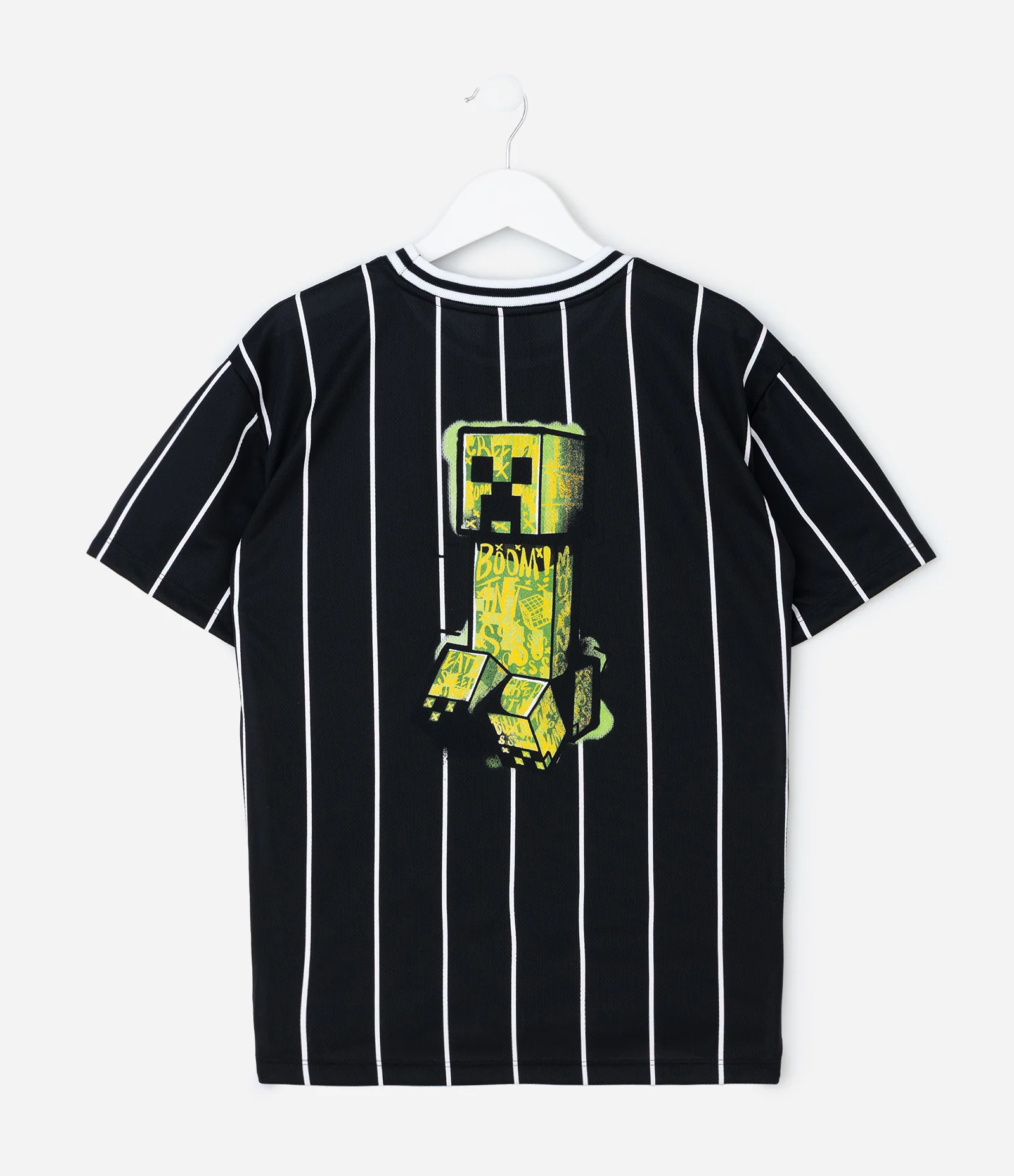 Camiseta Infantil Esportiva com Estampa Minecraft – Tam 5 a 14 Anos Preto 2