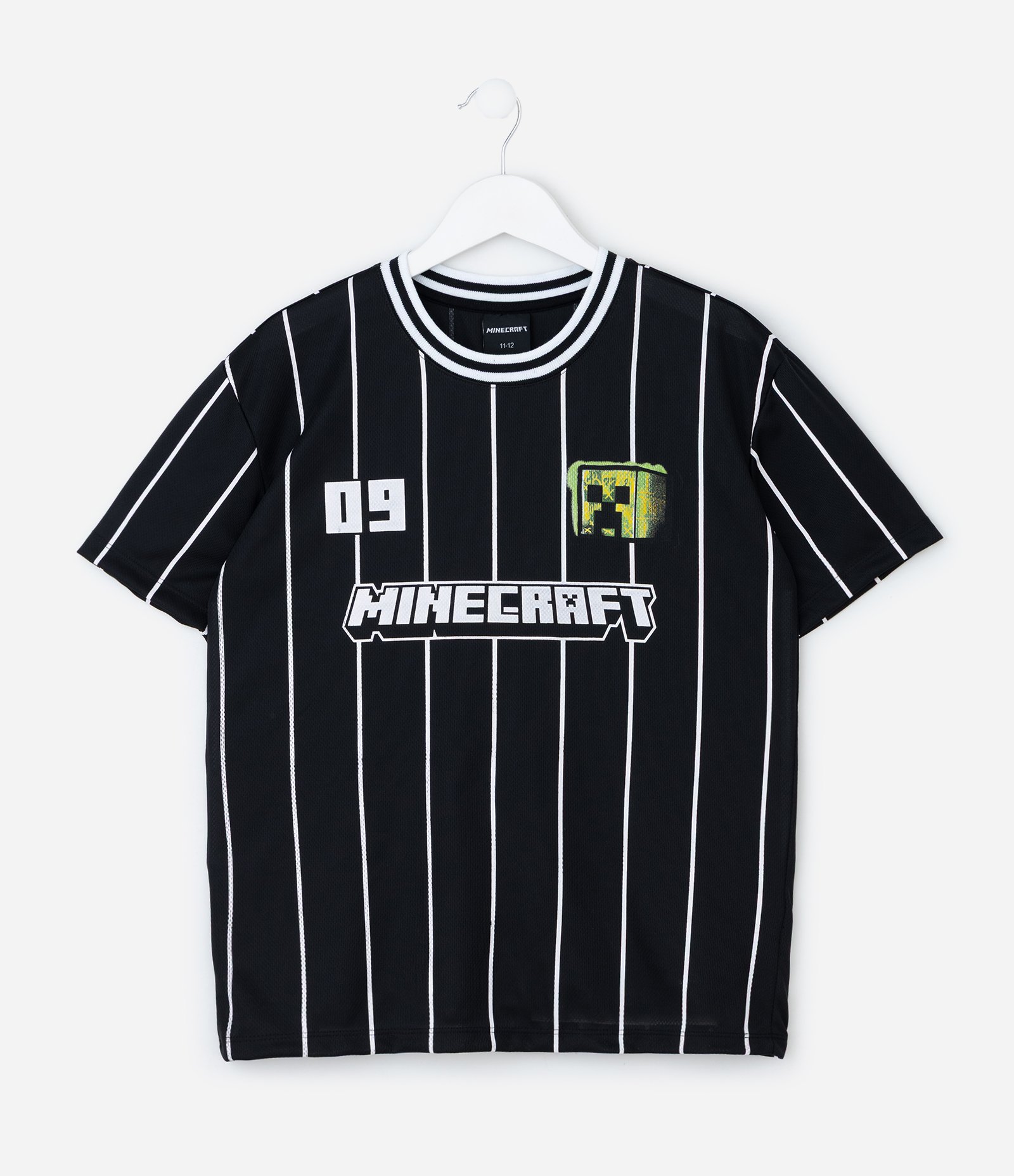 Camiseta Infantil Esportiva com Estampa Minecraft – Tam 5 a 14 Anos Preto 1