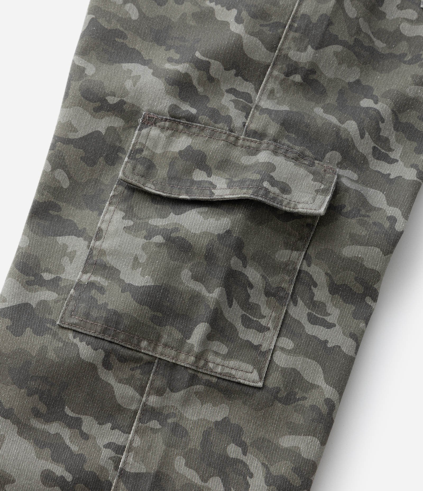 Calça Infantil Baggy com Estampa Camuflada – Tam 7 a 16 Anos Verde militar 6