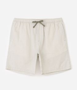 Bermuda Masculina Passeio Rajadinha com Cós Elástico