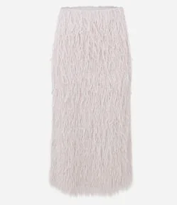 Saia Longa com Textura de Pelos