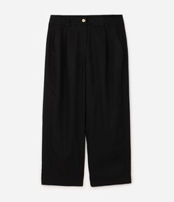 Calça Alfaiatada Reta Curve & Plus Size