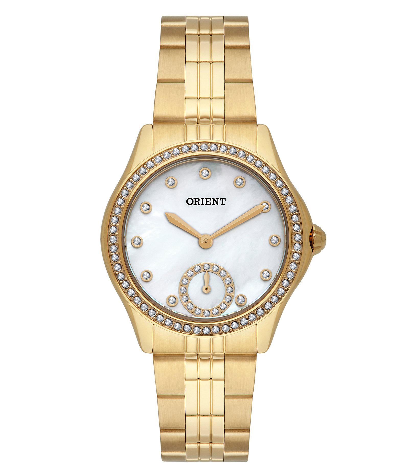 Relógio Analógico Orient em Aço FGSS0189 B1KX      Dourado 1