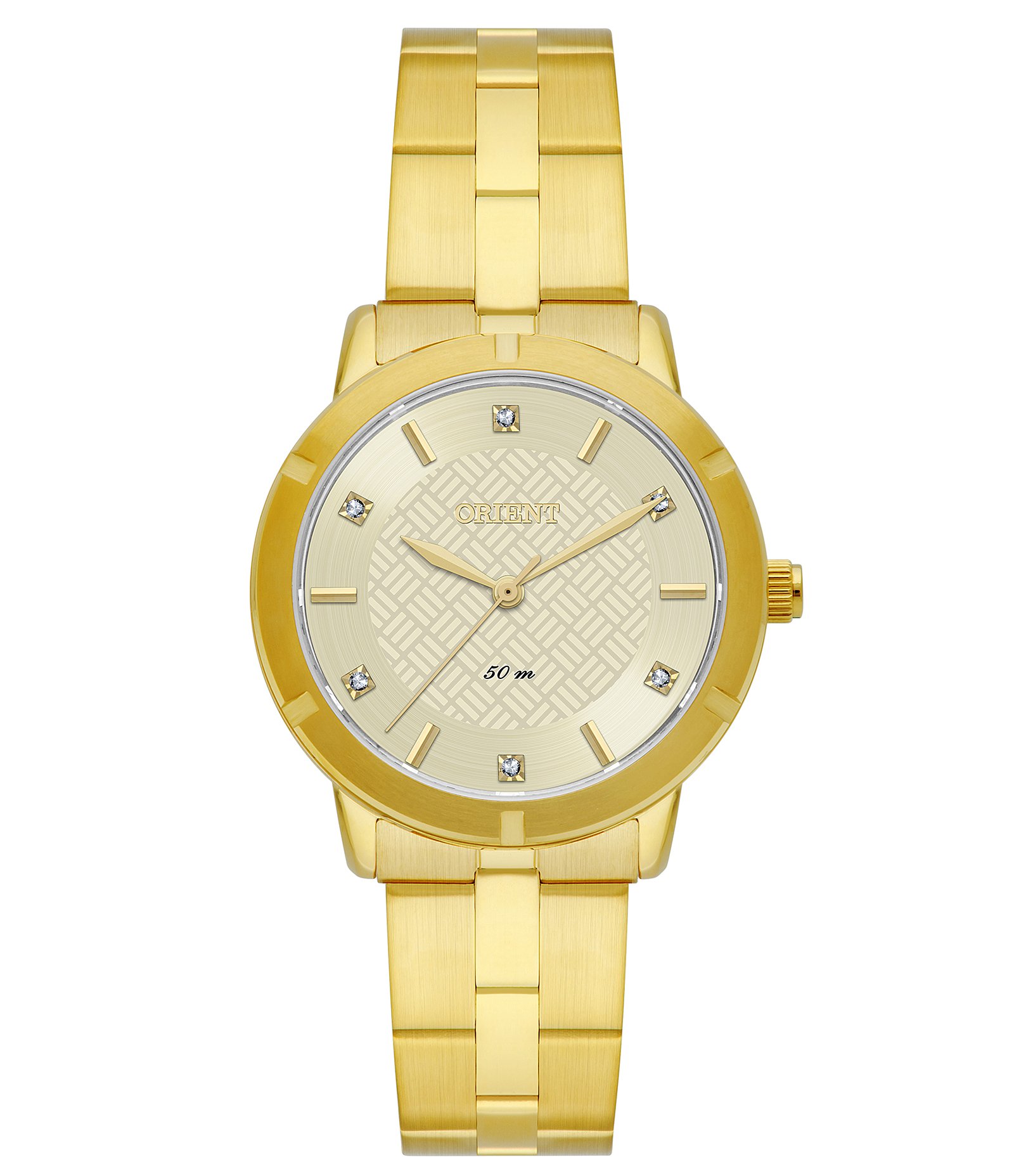 Relógio Analógico Orient em Aço FGSS0234 C1KX      Dourado 1