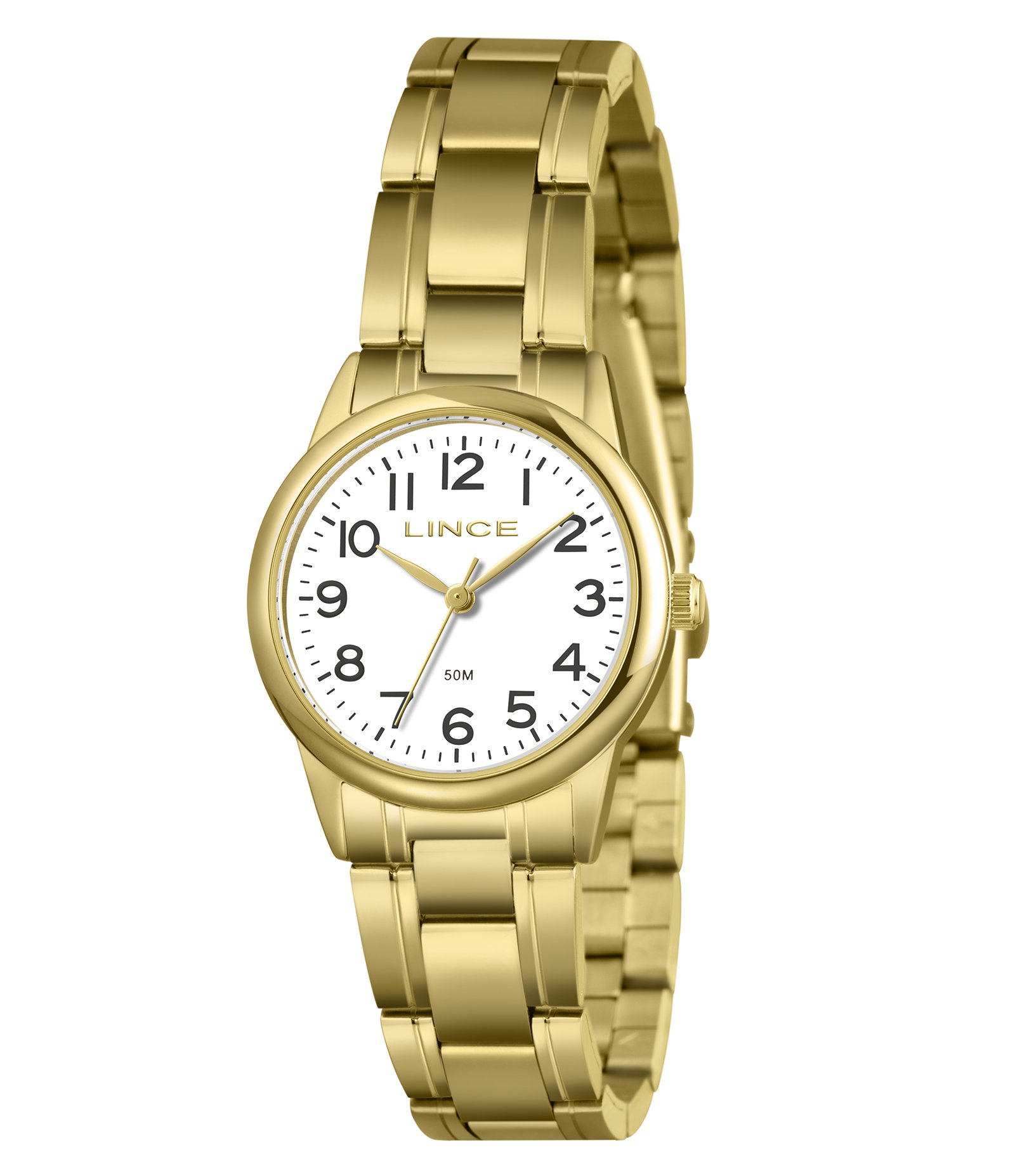 Relógio Analógico Lince em Aço LRGM033L30 B2KX      Dourado 1