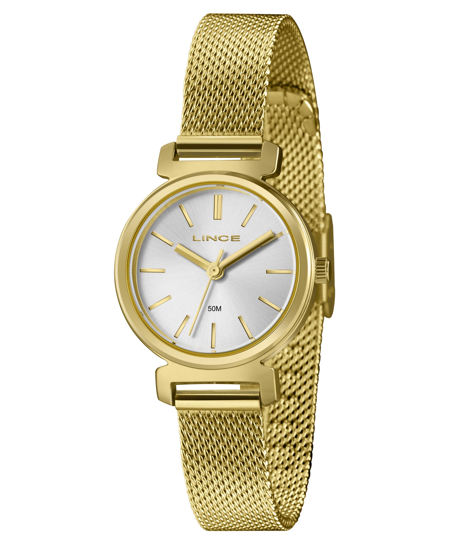 Relógio Analógico Lince em Aço LRGH292L28 S1KX      Dourado 1