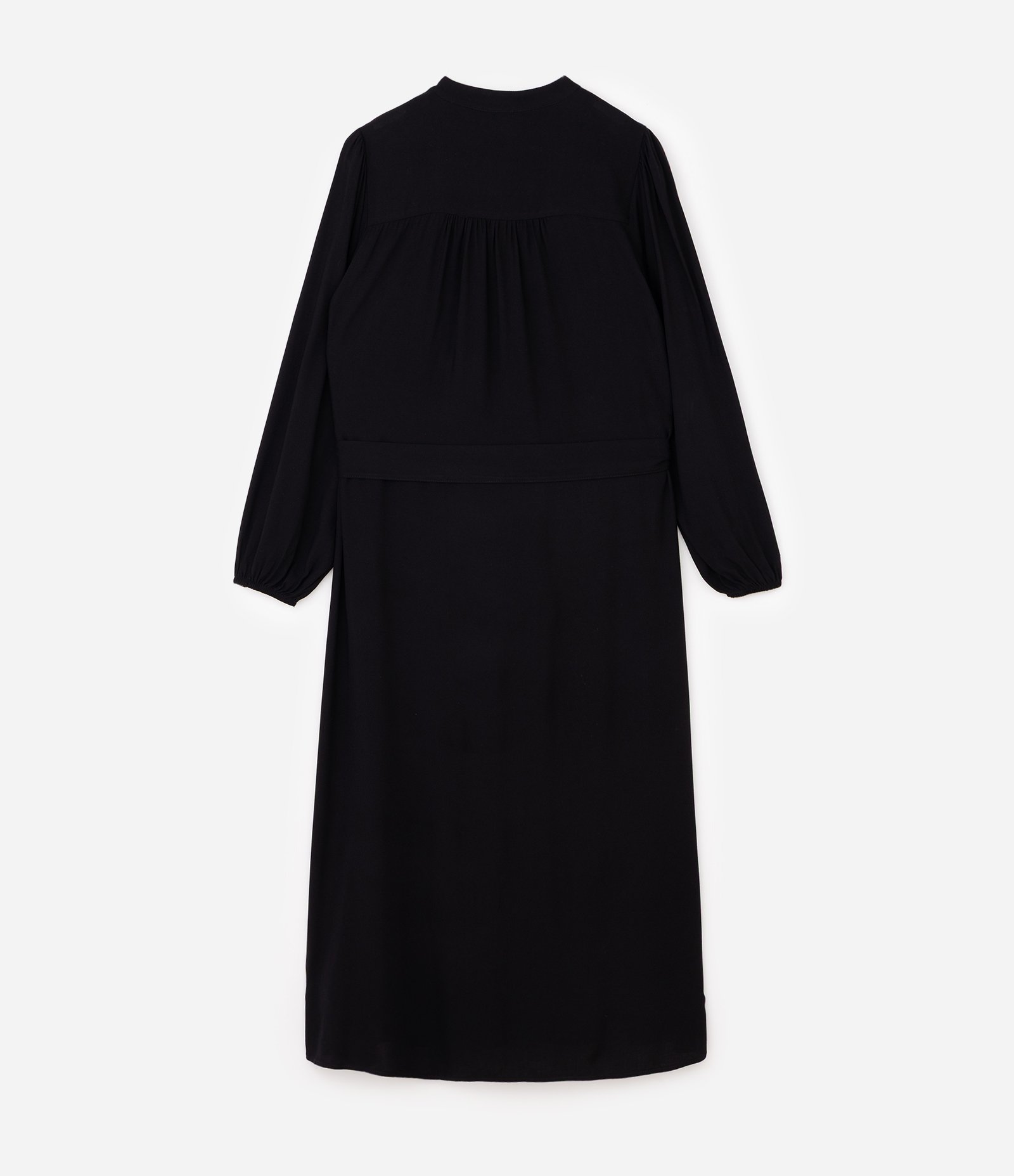 Vestido Midi Chemise com Cinto Faixa Curve & Plus Size Preto 6