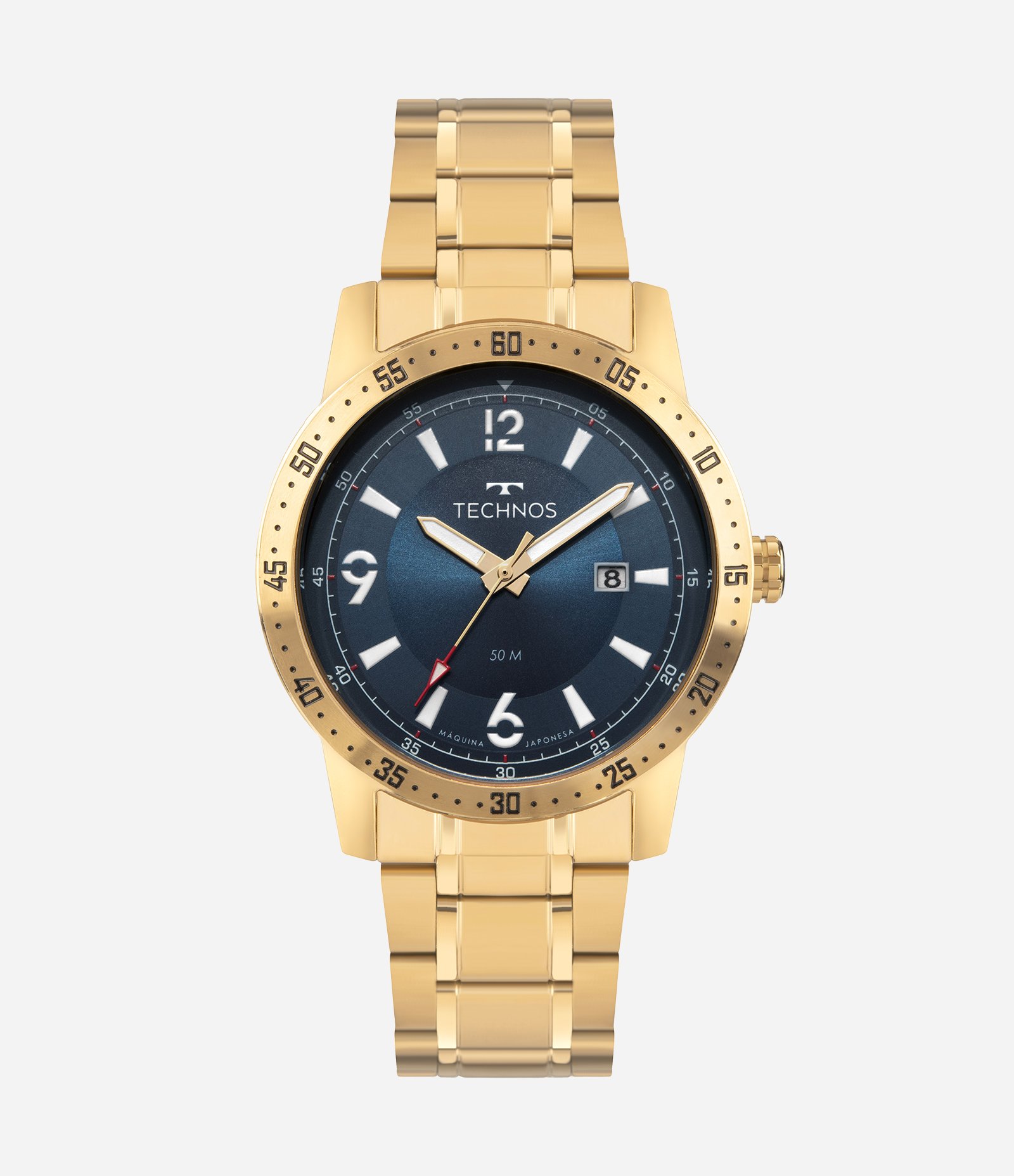 Relógio Analógico Technos em Aço 2115UCC 1A Dourado 1