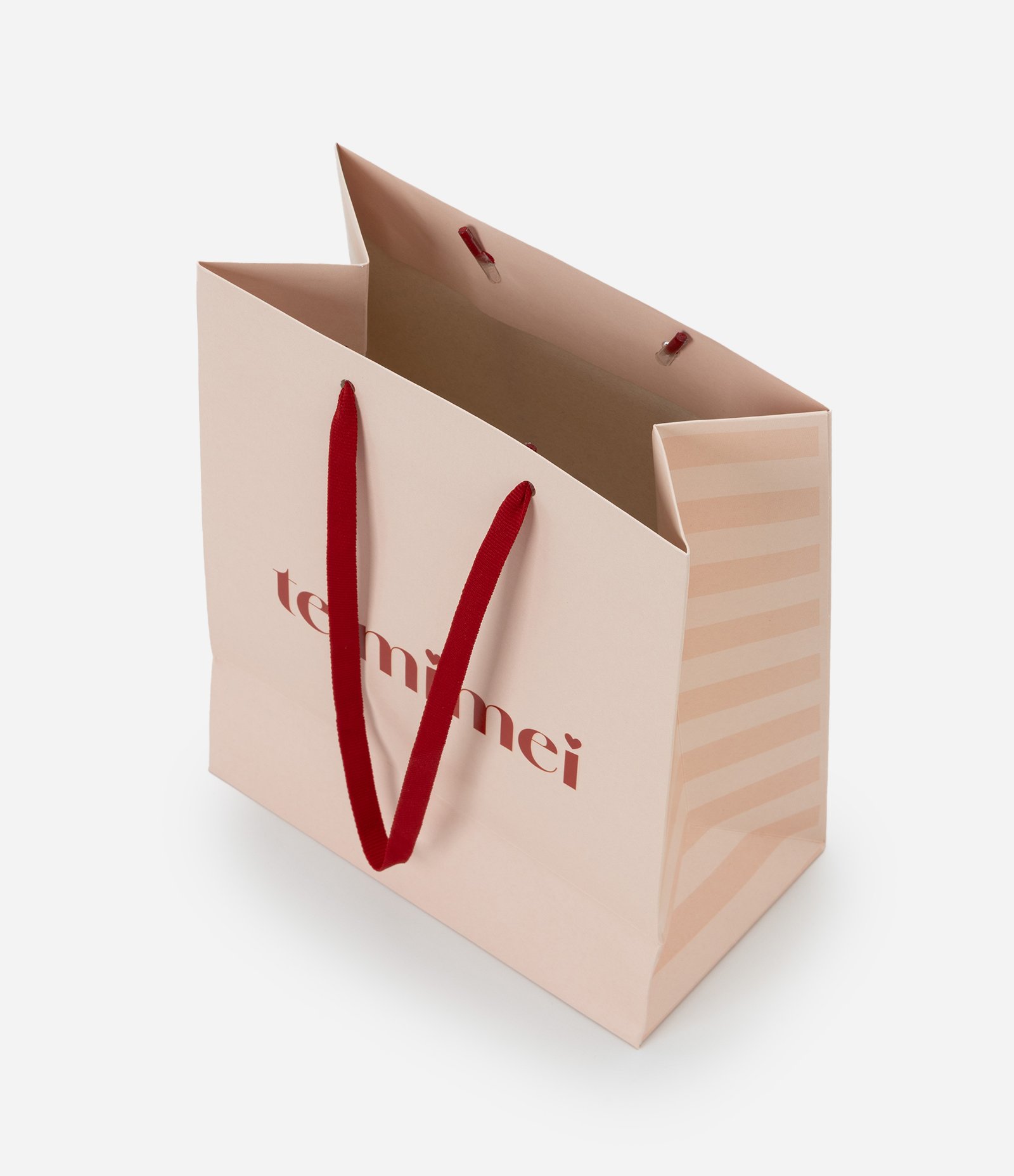 Embalagem de Presente Pequena com Lettering Te Mimei Rosa 3
