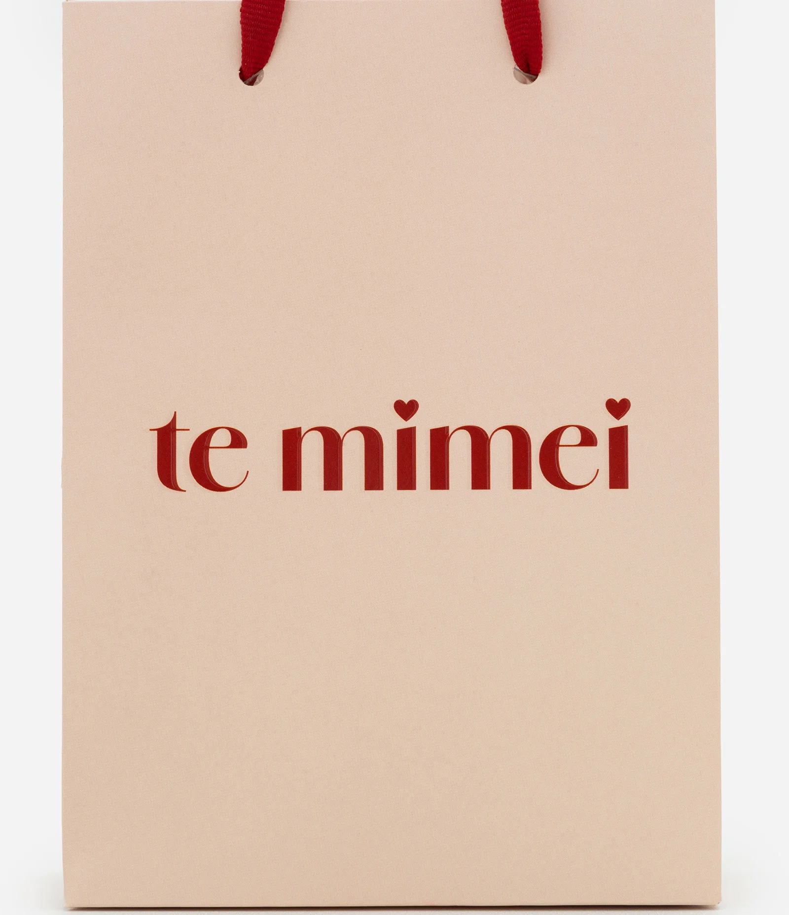 Embalagem de Presente Extra Pequena com Lettering Te Mimei Rosa 2