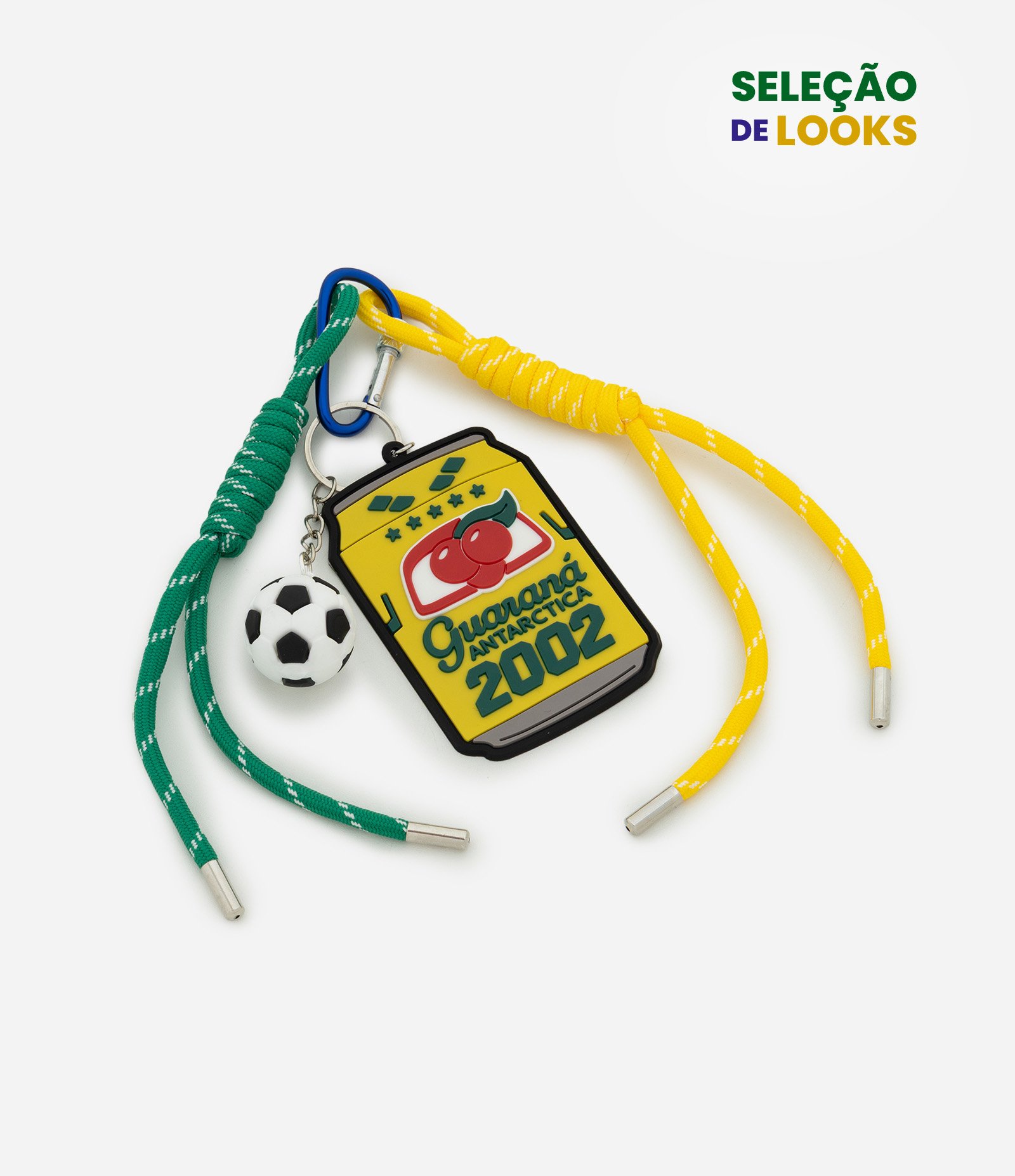 Chaveiro Guaraná Antarctica com Detalhe de Cordões Amarelo 1