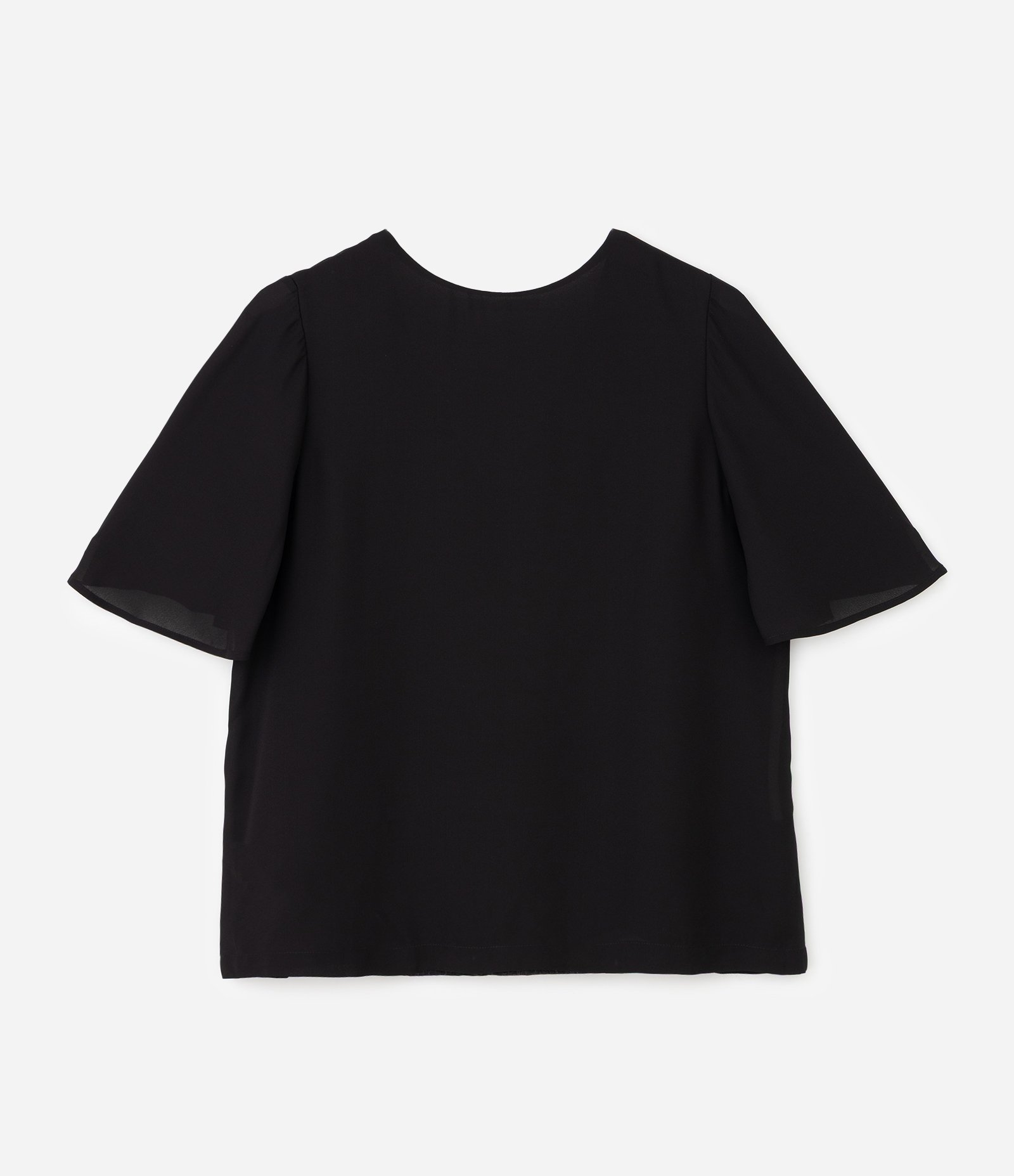 Blusa Crepe Decote V Curve & Plus Size Preto 6