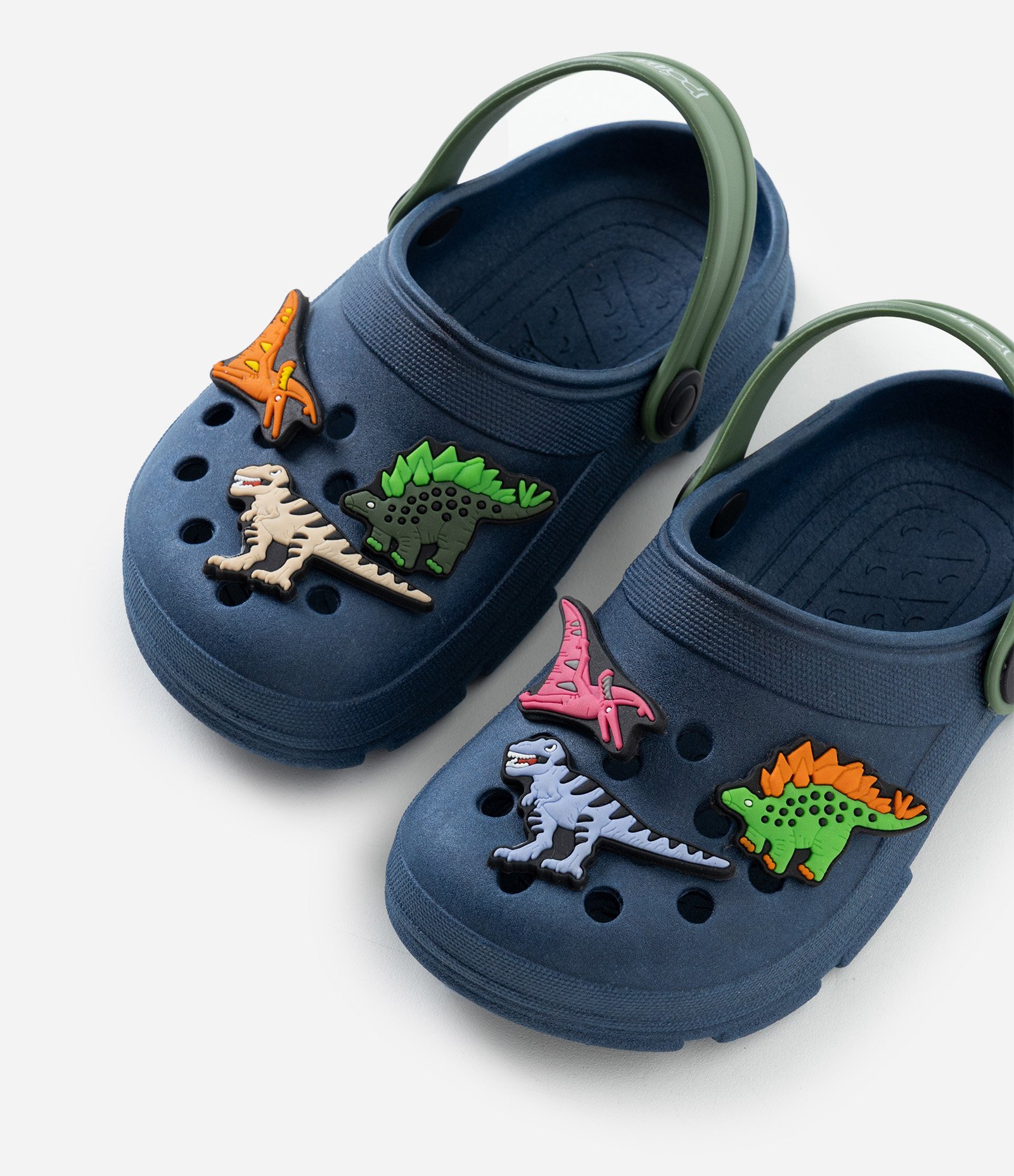 Sandália Infantil Babuche com Apliques Dinossauros – Tam 19 ao 26 Azul Marinho 5