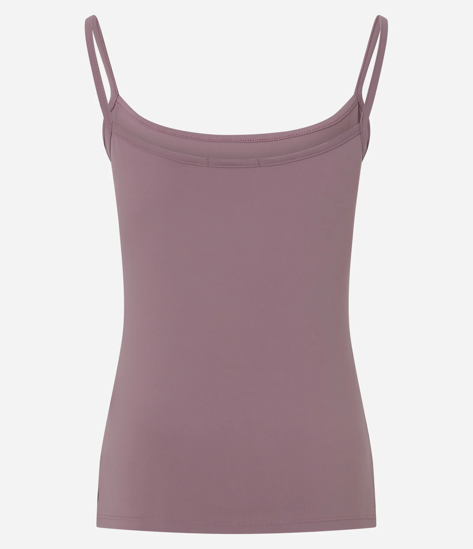 Blusa Básica em Poliamida com Alças Finas Lilás 2