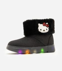 Bota Infantil Hello Kitty com LED e Pelinhos – Tam 20 a 27