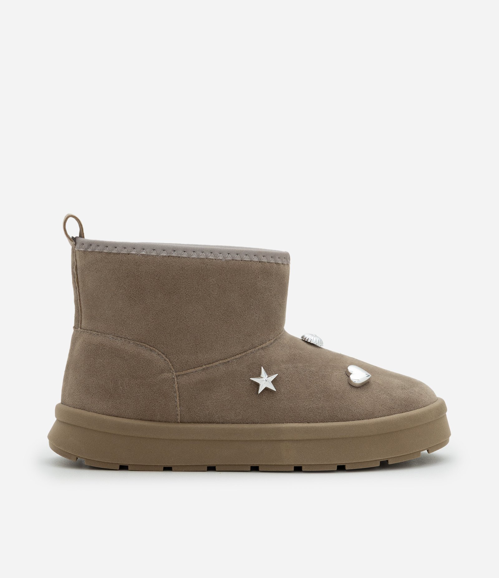 Bota Infantil Comfy com Pins Decorativos e Pelinhos – Tam 28 a 34 Marrom Taupe 5