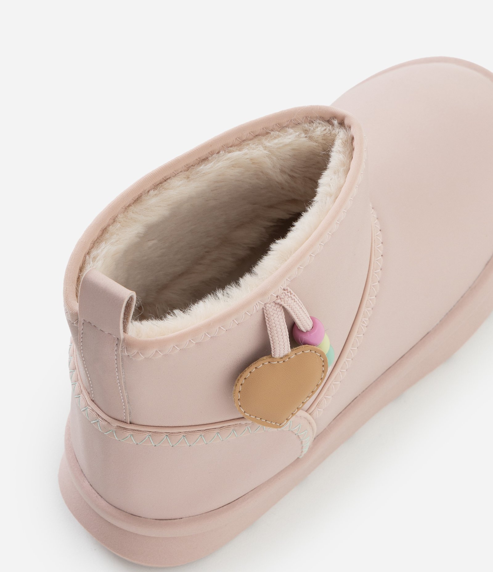 Bota Infantil Comfy com Pelinhos e Charms Coloridos – Tam 28 a 34 Rosa Claro 5