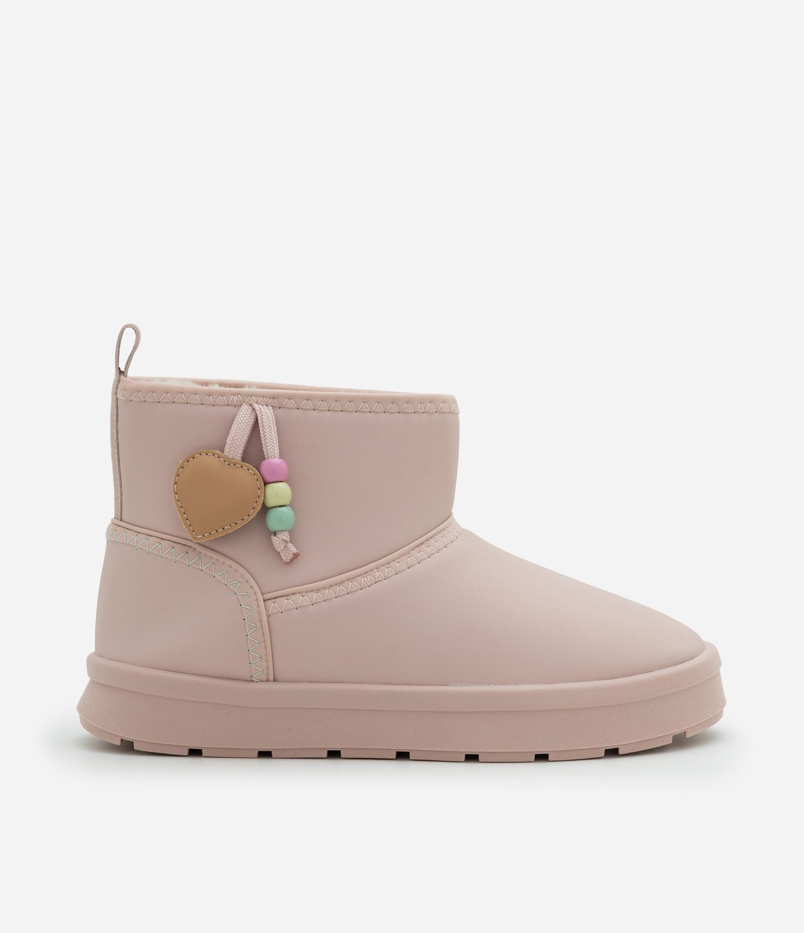 Bota Infantil Comfy com Pelinhos e Charms Coloridos – Tam 28 a 34 Rosa Claro 6