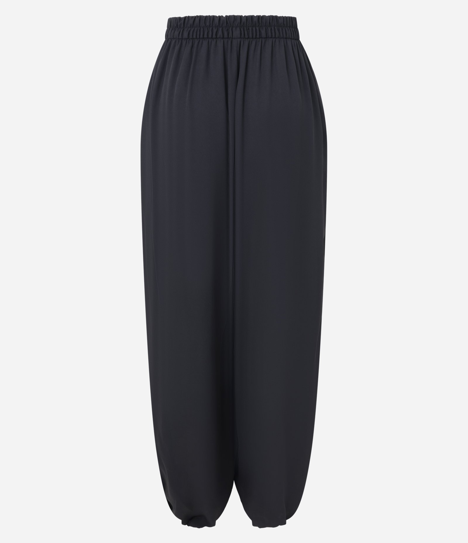 Calça Ballon com Transparência e Cós Elástico Preto 2