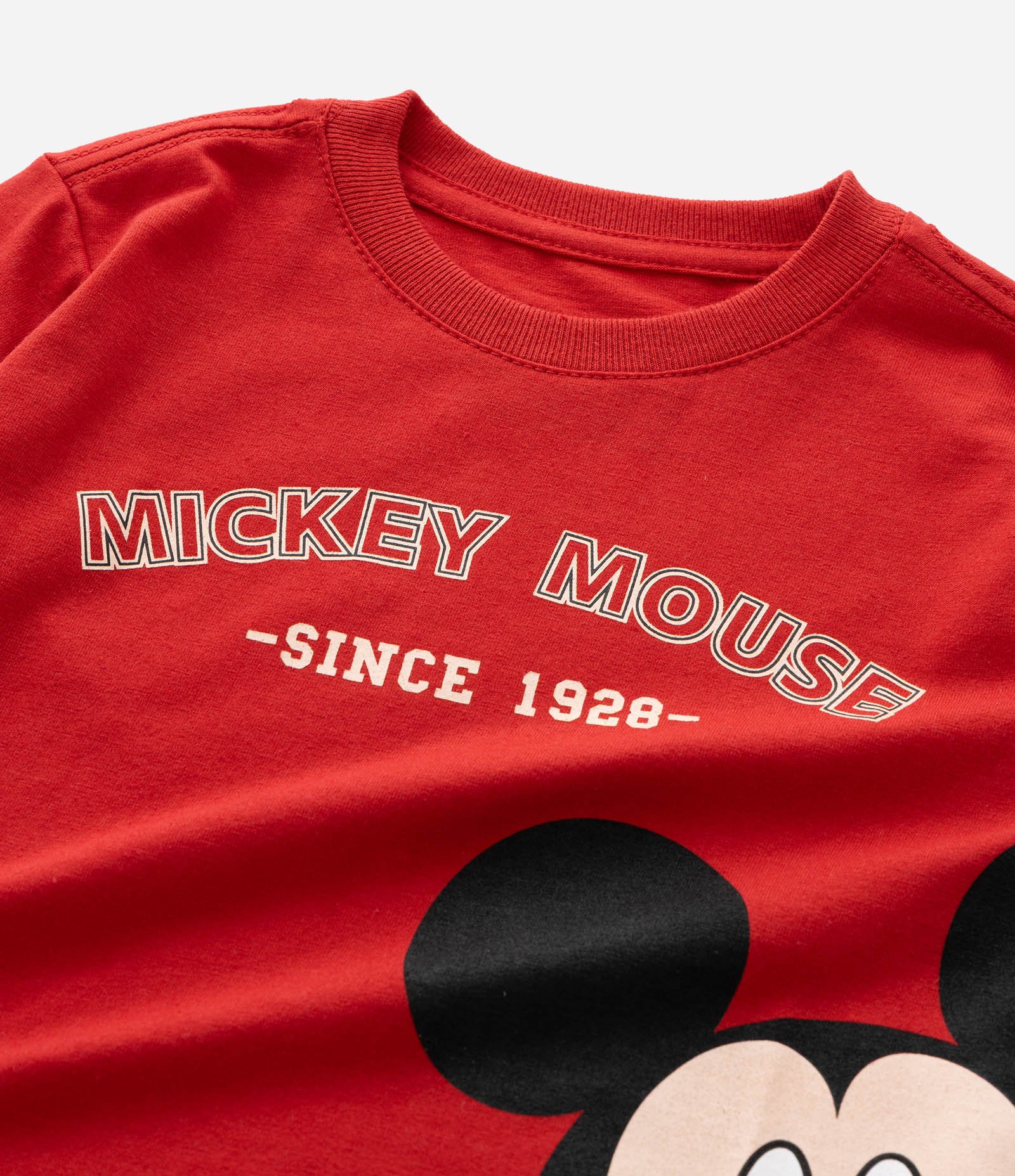 Camiseta Infantil com Estampa Mickey Mouse – Tam 1 a 6 Anos Vermelho 5