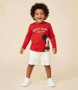 Camiseta Infantil com Estampa Mickey Mouse – Tam 1 a 6 Anos