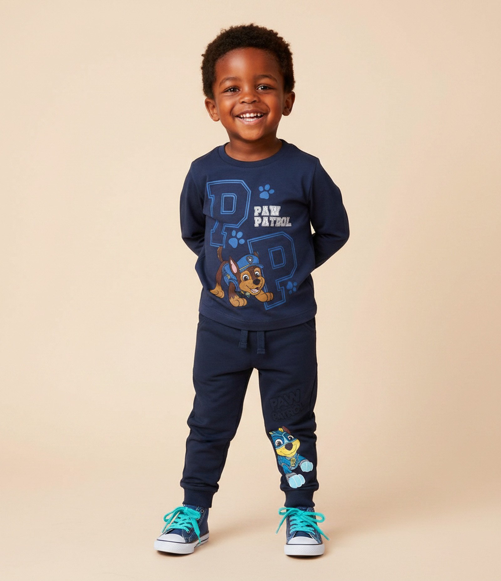 Camiseta Infantil com Estampa Chase Patrulha Canina  – Tam 2 a 6 Anos Azul 1
