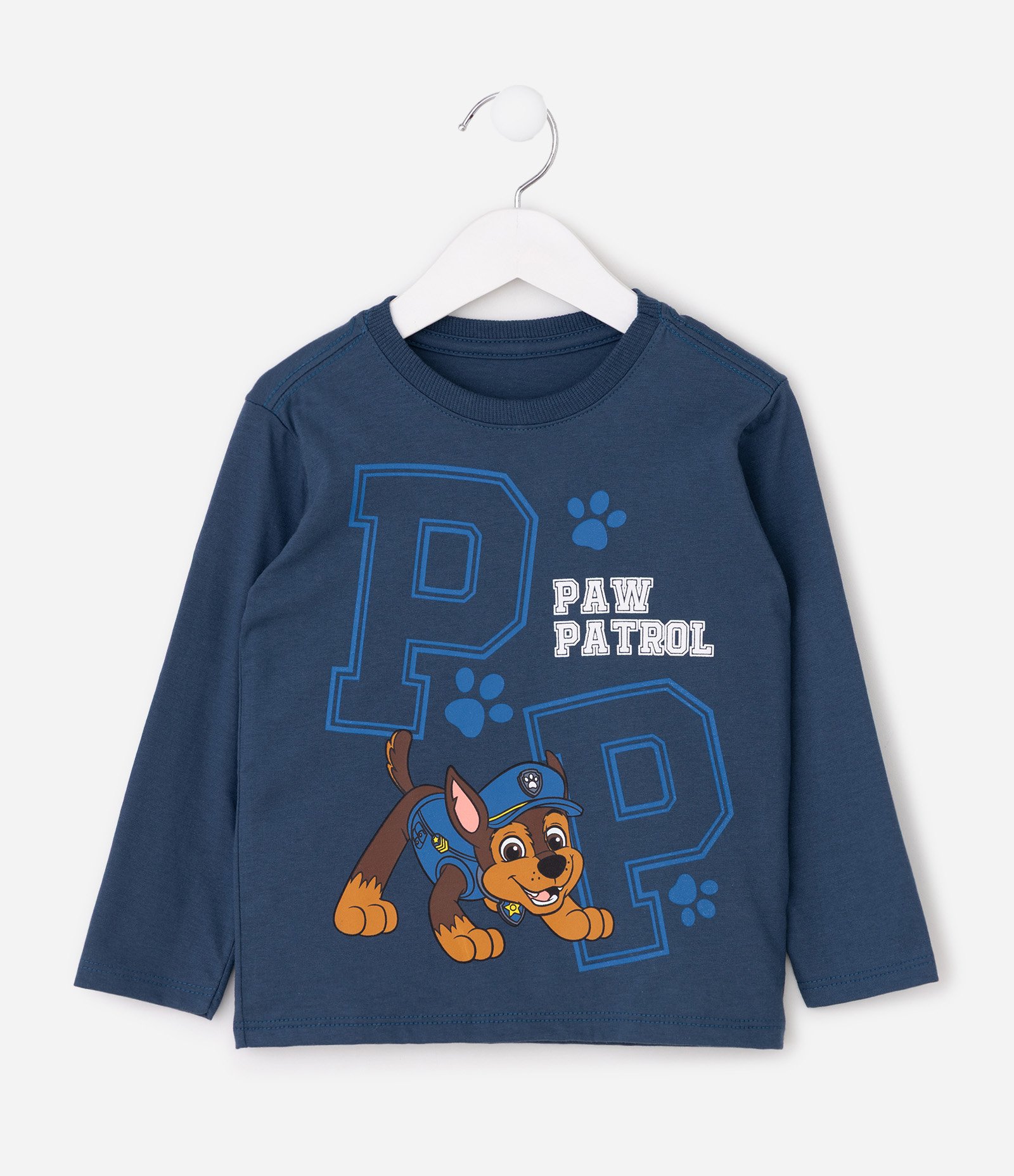 Camiseta Infantil com Estampa Chase Patrulha Canina  – Tam 2 a 6 Anos Azul 2
