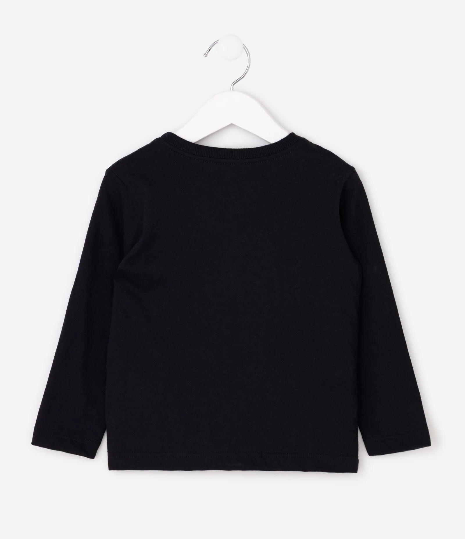 Camiseta Manga Longa Mickey Futebol - Tam 2 a 6 Anos Preto 2