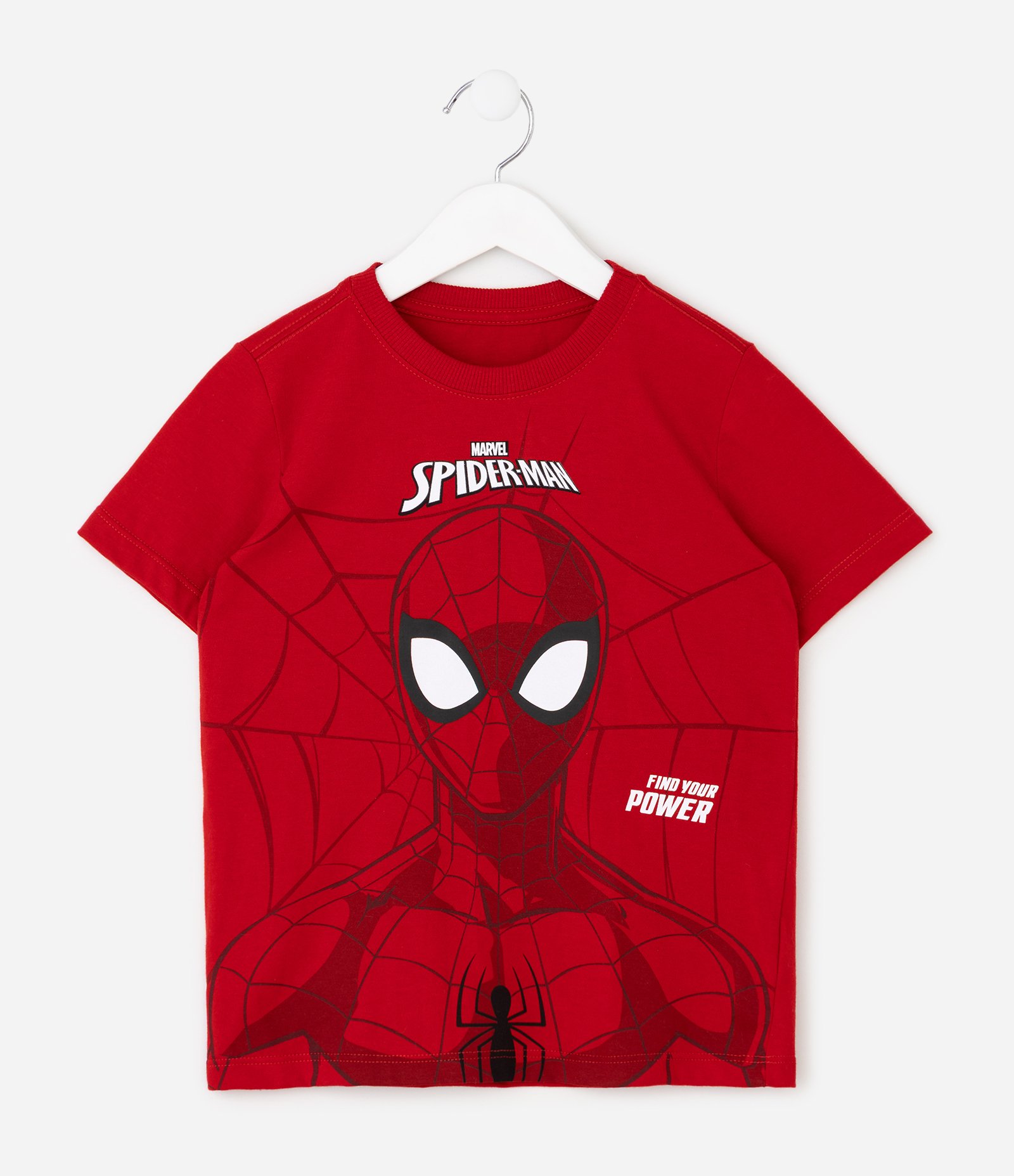 Camiseta Infantil com Estampa Homem-Aranha – Tam 4 a 12 Anos Vermelho 1