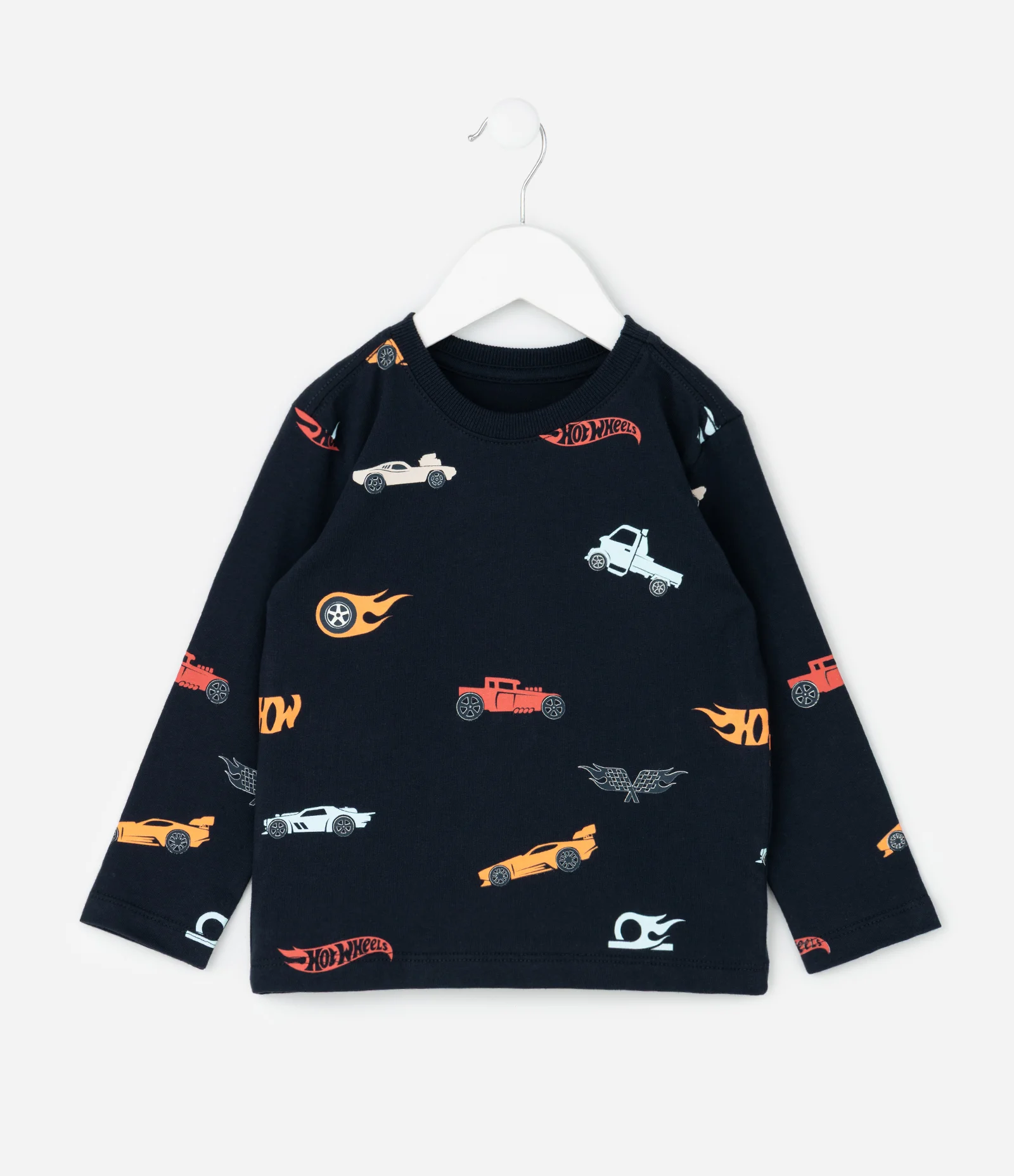 Camiseta Infantil Hot Wheels Baby – Tam 1 a 6 Anos Azul Noturno 1