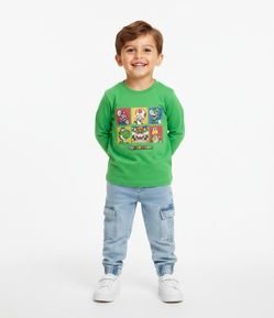Camiseta Infantil em Algodão com Estampa Super Mario – Tam 4 a 12 Anos
