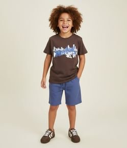 Camiseta Manga Curta Tony Hawk Grafitada - Tam 5 a 14 Anos