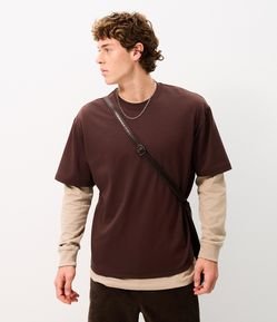 Camiseta Boxy em Malha Tecnológica