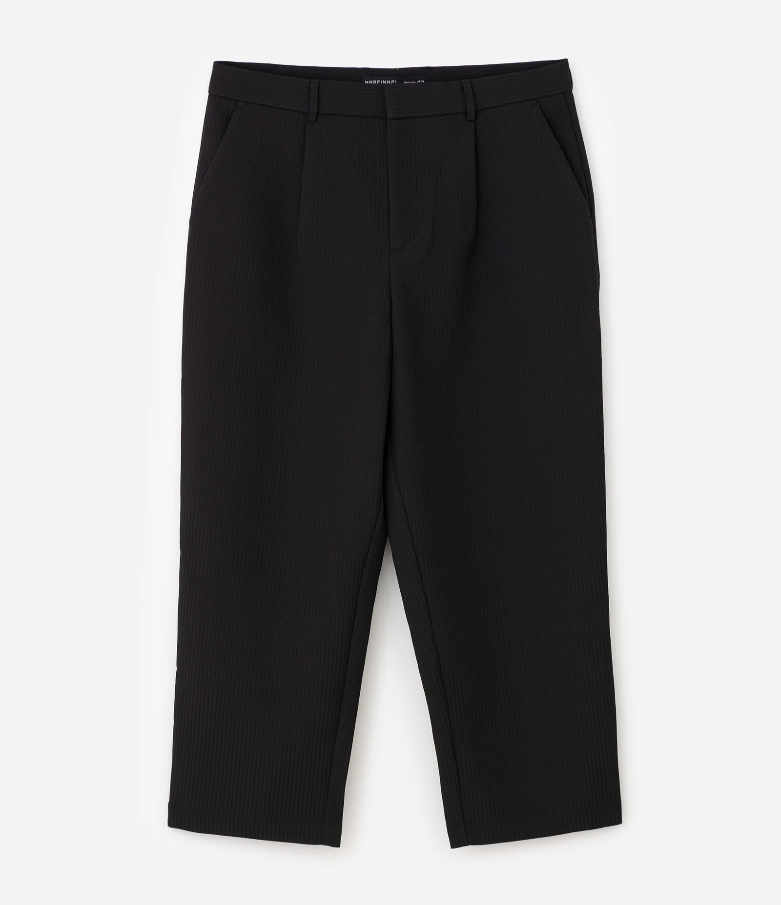 Calça Malha Pesada Plissada Texturizada Preto 6