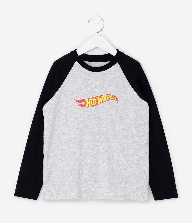 Camiseta Infantil com Lettering Hot Wheels – Tam 4 a 12 Anos