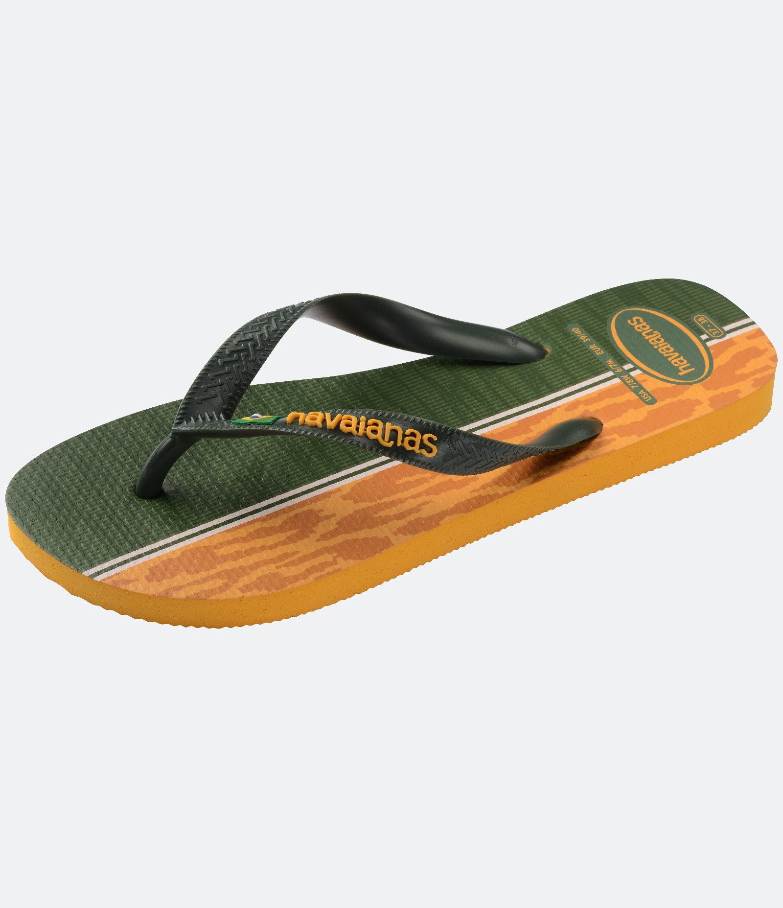 Chinelo Havaianas Tradicional Nações Brasil Verde 4