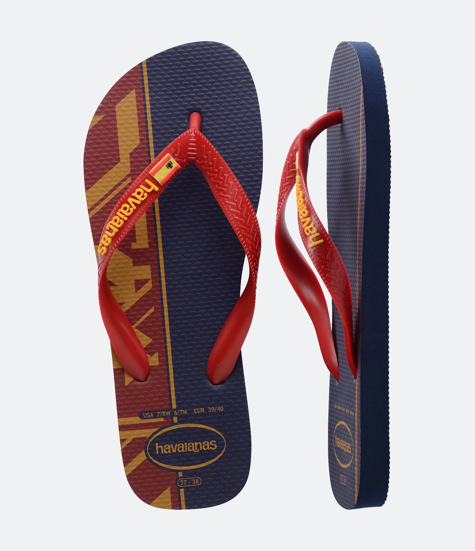 Chinelo Havaianas Tradicional Nações Espanha Vermelho 4