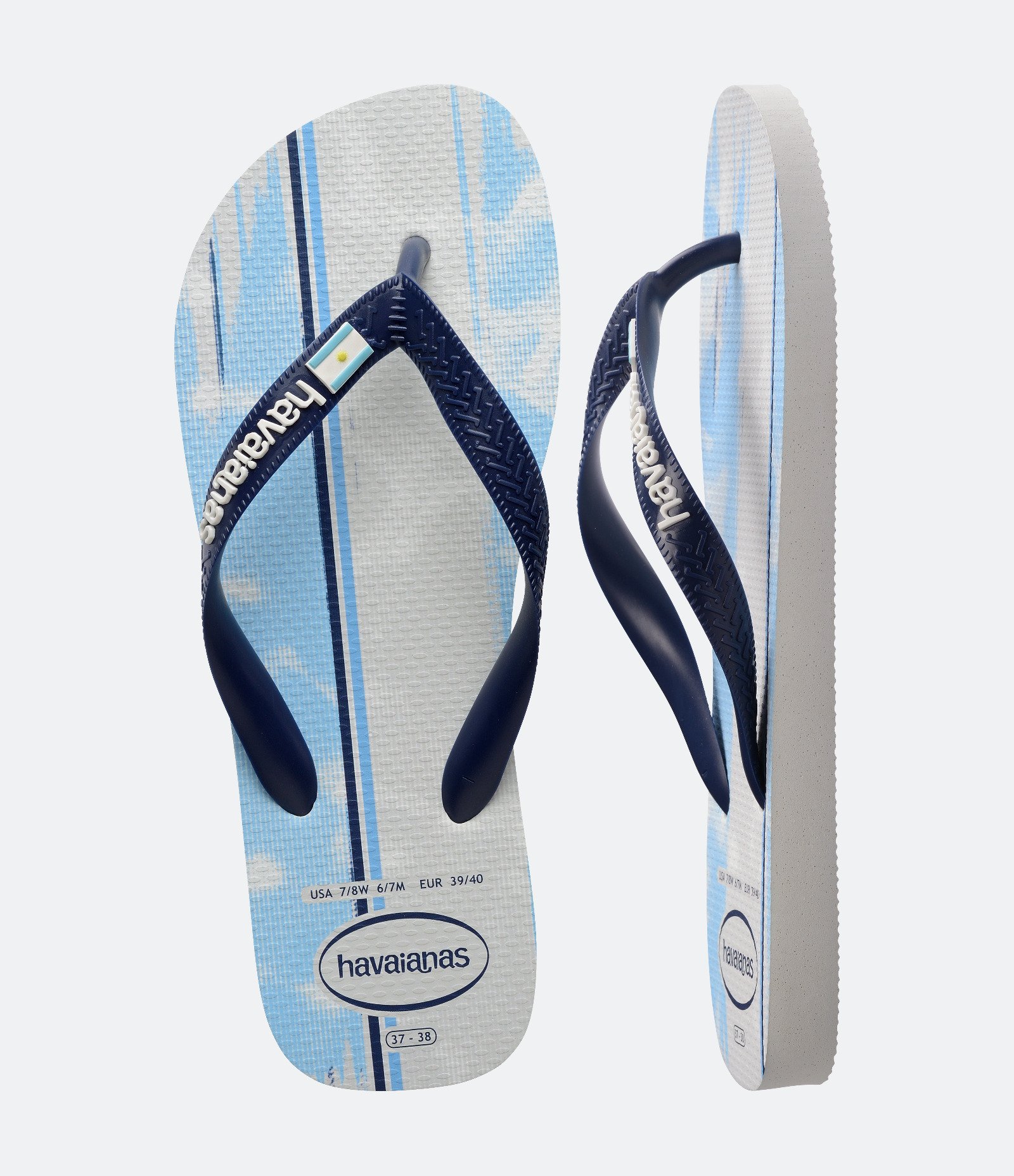 Chinelo Havaiana Tradicional Nações Argentina Azul 3