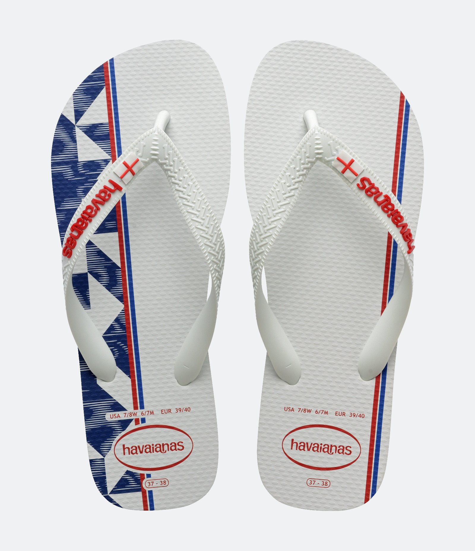 Chinelo Havaianas Tradicional Nações Inglaterra Branco 1