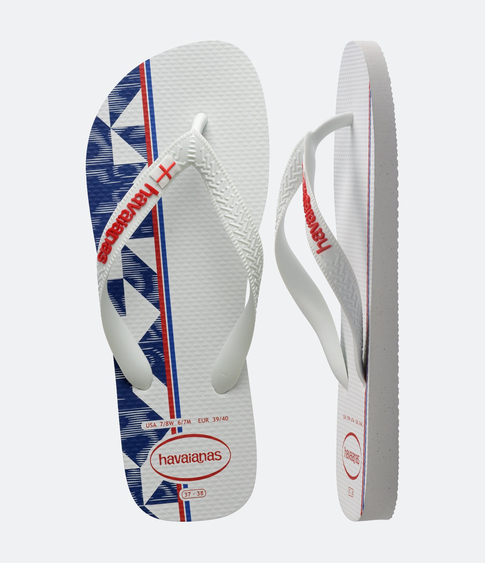Chinelo Havaianas Tradicional Nações Inglaterra Branco 4