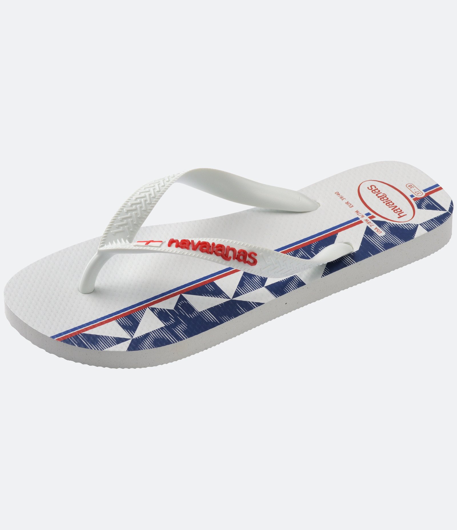 Chinelo Havaianas Tradicional Nações Inglaterra Branco 5