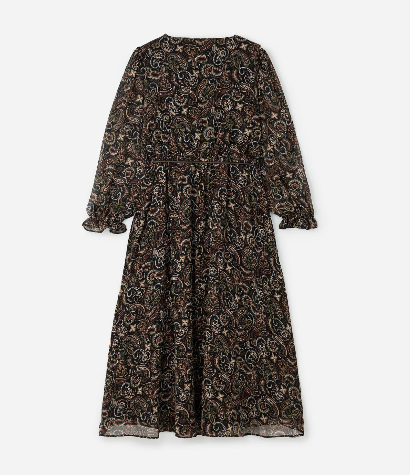 Vestido Midi em Chiffon com Estampa Paisley  Curve & Plus Size Multicores 2