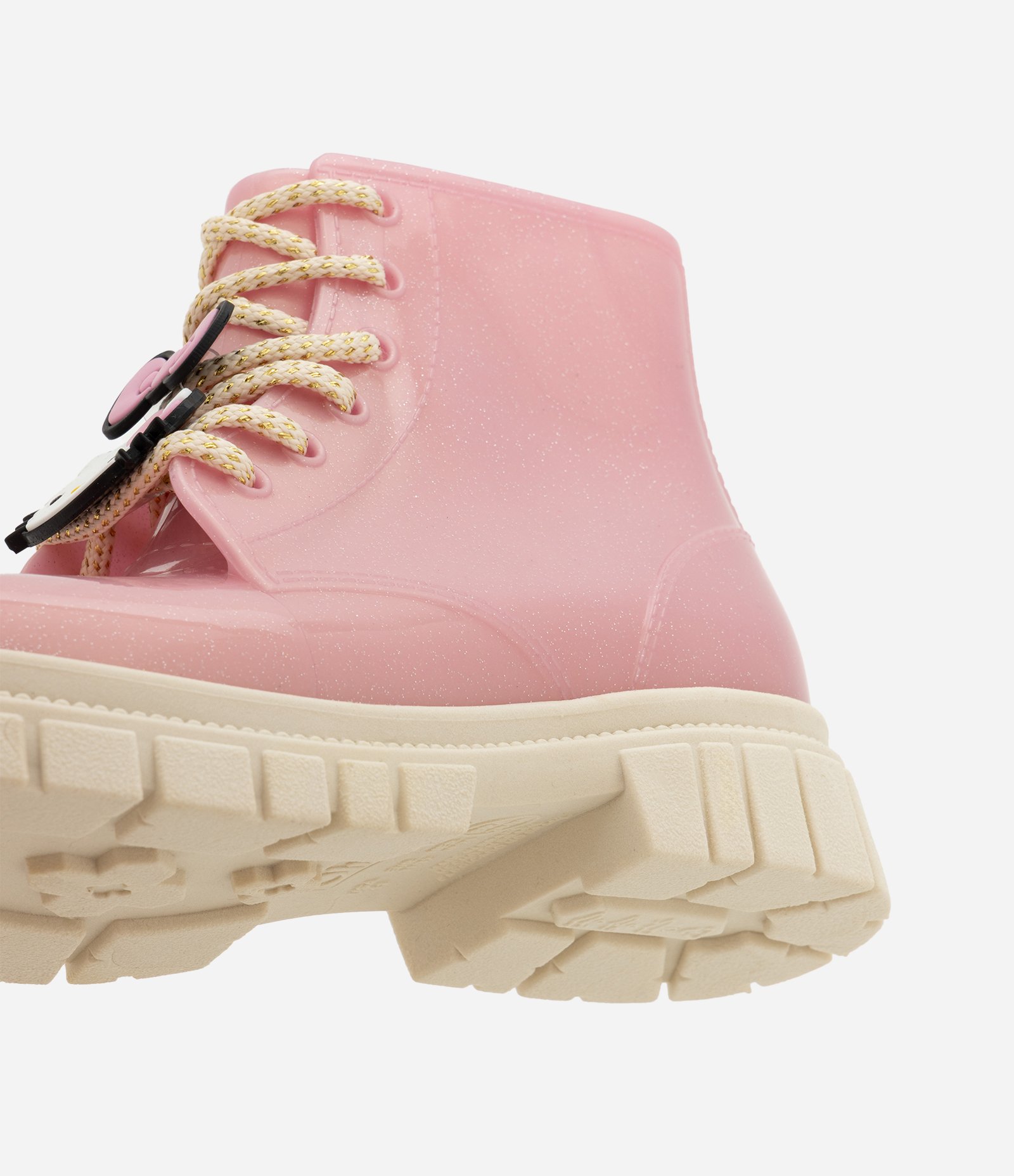 Bota Infantil Coturno com Aplicação de Enfeite Hello Kitty - Tam 26 a 33 Rosa 7