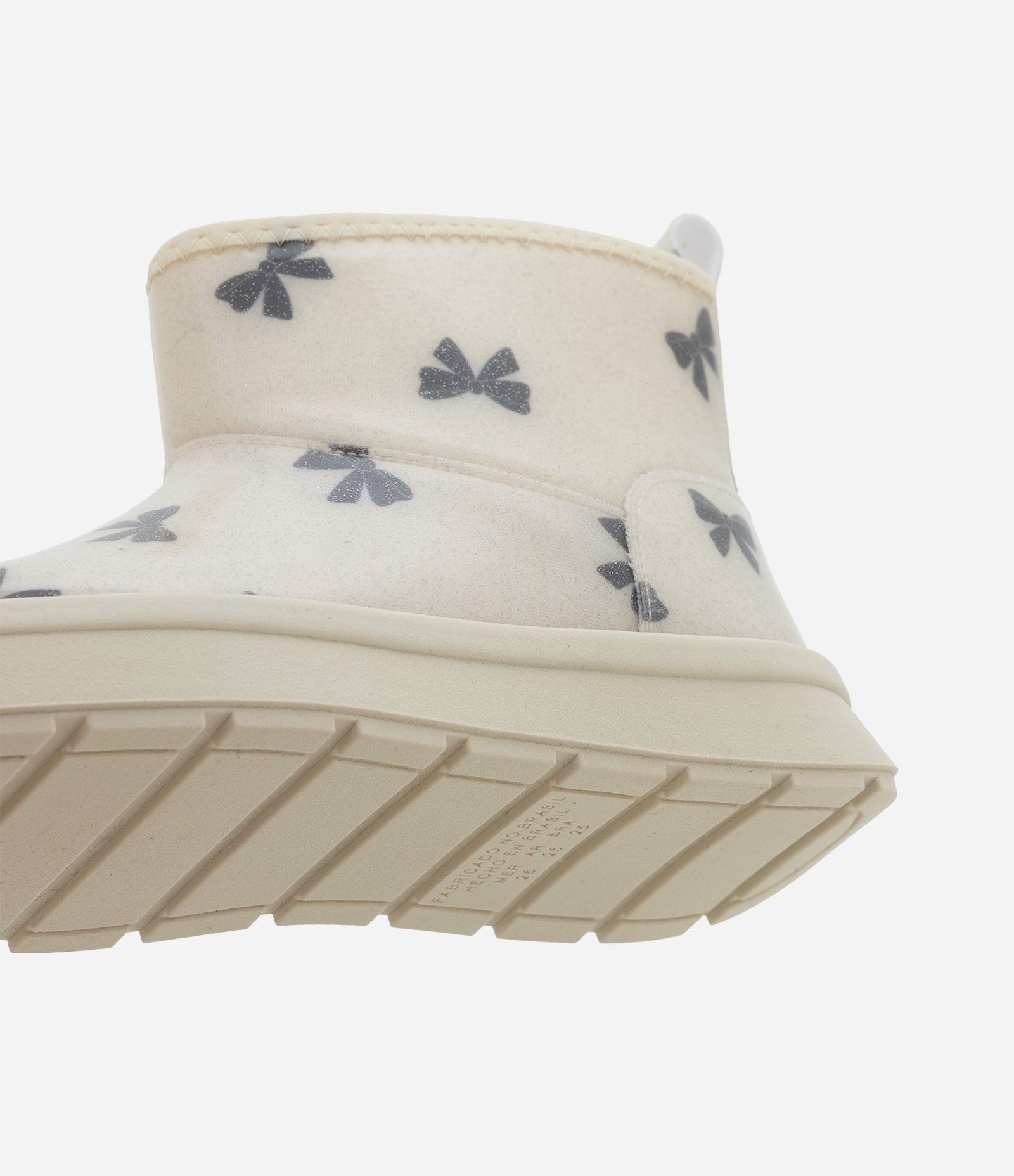 Bota Infantil com Estampa Laços e Forro Peluciado – Tam 20 a 33 Off White 3