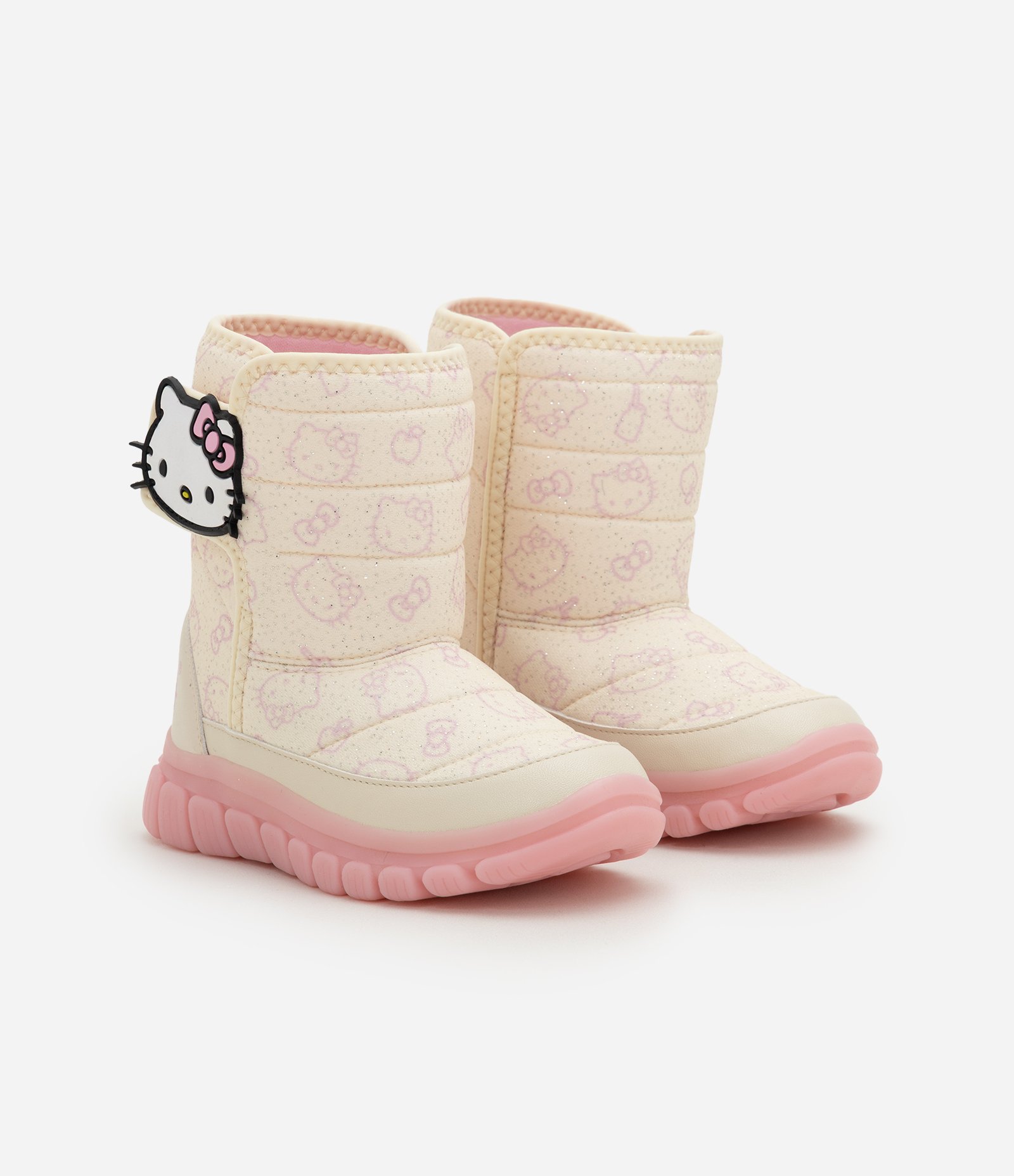 Bota Infantil Hello Kitty com LED - Tam 20 ao 27 Rosa 8