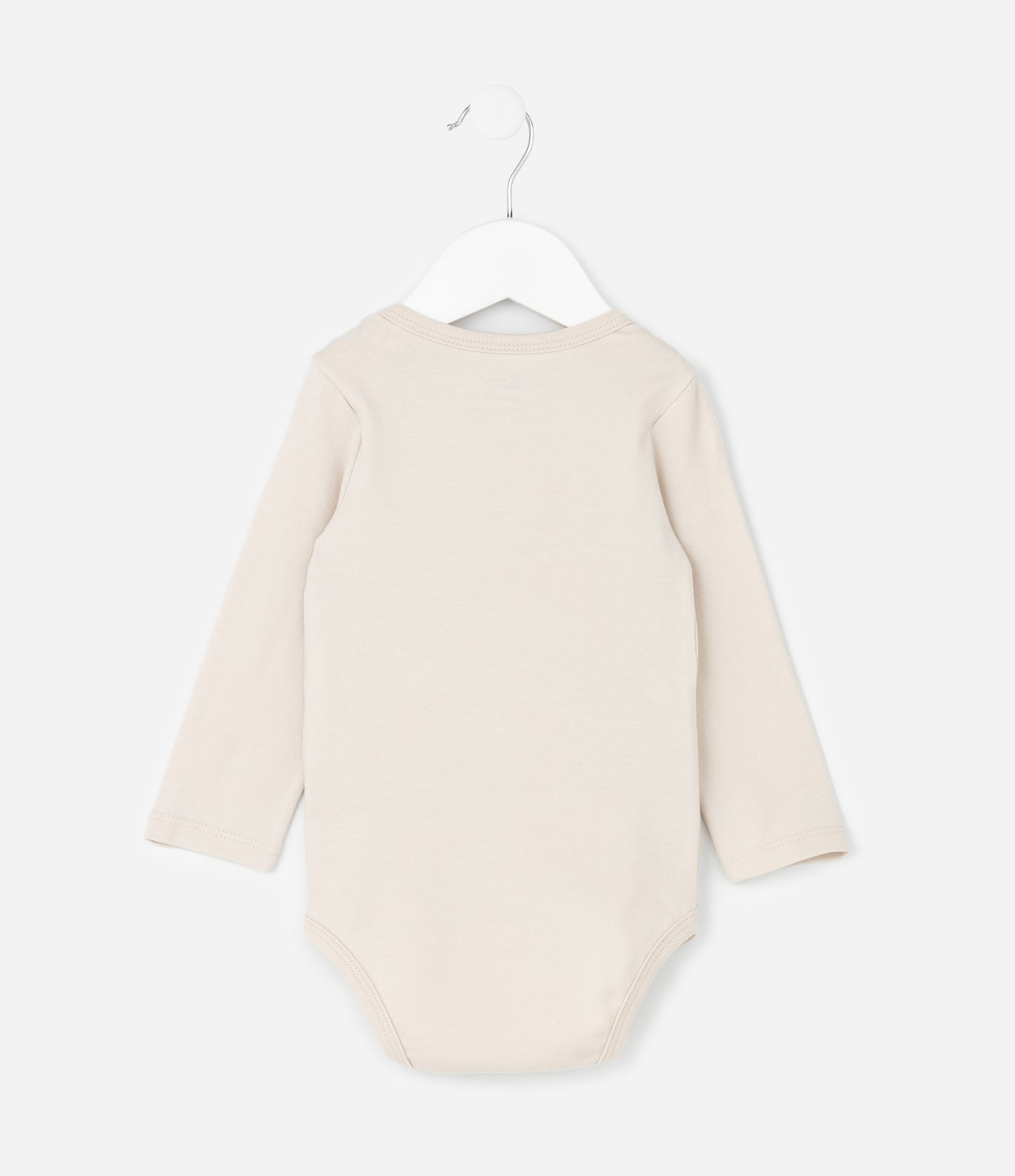 Body Infantil com Estampa de Dinossauro – Tam RN a 18 Meses Bege Claro 2