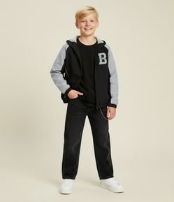 Calça Infantil Super Baggy em Jeans com Corrente – Tam 5 a 14 Anos