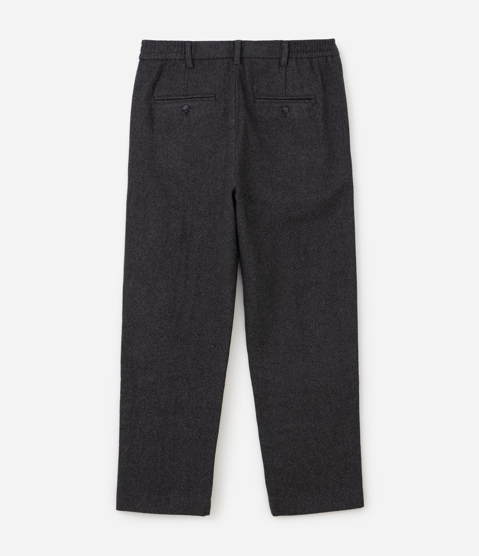Calça Reta com Toque Aveludado Cinza Escuro 6